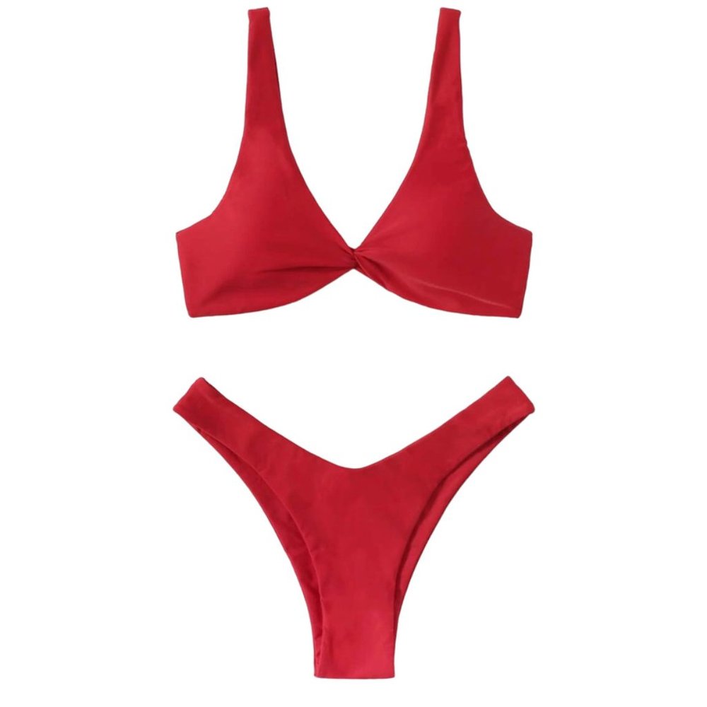 SHEIN Red Hot High Cut Super sexy Bikini NWT Size XL